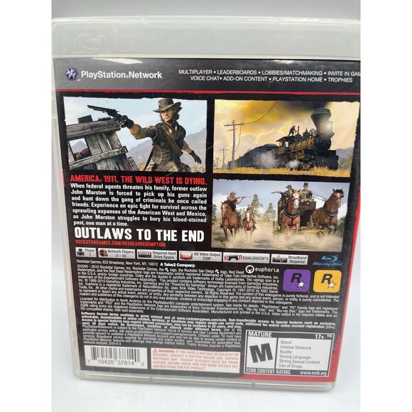 Red Dead Redemption (Sony PlayStation 3, PS3, 2010) CIB W/ Map & Manual Tested - Picture 3 of 14